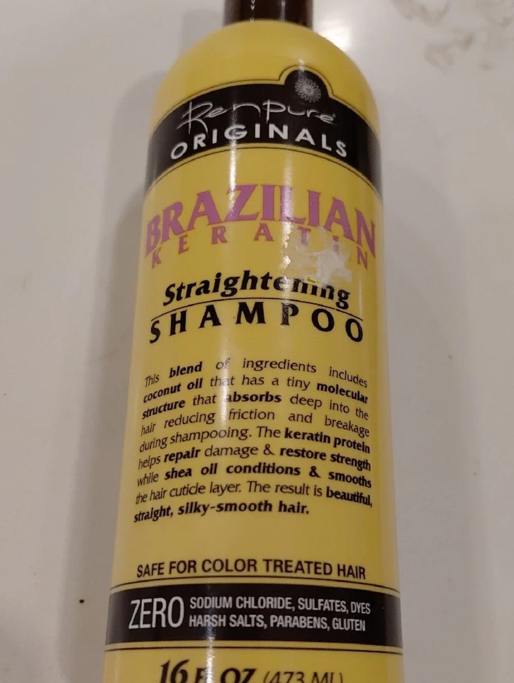 Brazilian Keratin Straightening Shampoo - Yellow